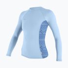 Langarm-Schwimmshirt O'Neill Hyperfreak Skins Rash Guard chambray blue/surf abstract