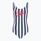 Speedo Ice Cream U-Back Damen Badeanzug einteilig blau/weiß