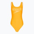 Einteiliger Damen-Badeanzug Speedo Logo Deep U-Back orange