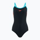 Badeanzug Damen Speedo Dive Thinstrap Muscleback black / volcanic orange