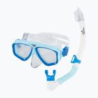 Schnorchelset Speedo Adventure cool blue/clear