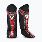 Schienbein- und Fußschützer RDX Instep New Aura F17 Shin black/red