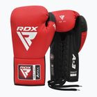 Boxhandschuhe RDX Pro Fight Apex Competition Lace Up Boxing red