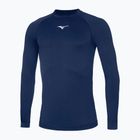 Herren Mizuno Uni Core marine/weißes Lauf-Longsleeve