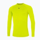 Herren Mizuno Uni Core gelb/marinefarbenes Lauf-Langarmshirt