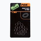 Fox Edges Heavy Duty O-Ring Karpfen Link Ringe 15 Stück schwarz CAC496