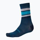 Fahrradsocken Endura BaaBaa Merino Stripe blueberry