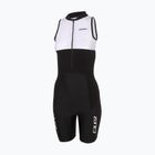 Damen-Triathlonanzug ZONE3 Lava Long Distance Trisuit black/white/green