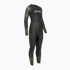 Damen-Triathlon-Neoprenanzug Zone3 Thermal Aspect Breaststroke 2,5 mm black/orange/yellow
