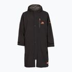 Mantel ZONE3 Oversized Polar Fleece Robe Parka black/orange