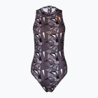 Badeanzug Damen ZONE3 OWS Renew High Neck black/white