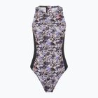 Einteiler Badeanzug Damen ZONE3 Pacific Koa High Neck black/green