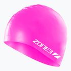 Schwimmkappe ZONE3 Silicone Swim hi-vis pink