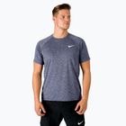 Herren-Trainings-T-Shirt Nike Heather navy blau NESSA589-440