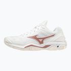 Damen-Handballschuhe Mizuno Wave Stealth V weiß/rose/schneeweiß