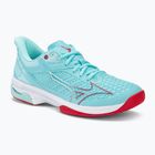 Damen Tennisschuhe Mizuno Wave Exceed Tour 5 AC tanger turquoise/fiery coral 2/weiß