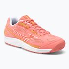 Damen Tennisschuhe Mizuno Break Shot 4 AC candy coral / weiß / fusion coral