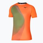 Herren-Tennisshirt Mizuno Release Shadow Tee vibrant orange