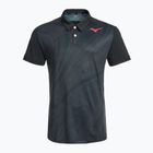 Herren Tennis-Polo-Shirt Mizuno Charge Shadow Polo schwarz