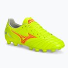 Mizuno Morelia Neo IV Pro MD Sicherheit gelb/feurige Koralle 2/Galaxie Silber Männer Fußballschuhe