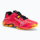 Mizuno Wave Lightning Z8 Volleyballschuhe strahlend rot/ weiß/ Karotte curl