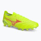 Mizuno Morelia Neo IV Β Elite MD Sicherheitsgelb/Feurige Koralle 2/Galaxysilber Herren Fußballschuhe