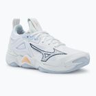 Damen Volleyballschuhe Mizuno Wave Momentum 3 weiß/marine pfingstrose/pfirsich parfait