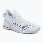 Frauen-Handballschuhe Mizuno Wave Mirage 5 weiß/navy Pfingstrose/Pfirsich parfait