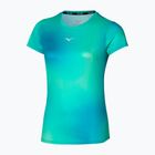 Damen Laufshirt Mizuno Impulse Core Graphic Tee eierschalenblau