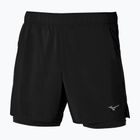 Herren Mizuno Core 5.5" 2IN1 Laufshorts schwarz