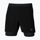 Herren Mizuno ER 5.5" 2IN1 Laufshorts schwarz