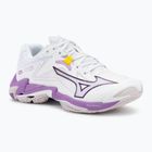 Damen Volleyballschuhe Mizuno Wave Lightning Z8 weiß/patrician lila/quince