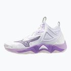 Damen Volleyballschuhe Mizuno Wave Momentum 3 Mid weiß/violett/quince