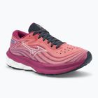 Damen Laufschuhe Mizuno Wave Skyrise 5 mineral rot/weiß sand/violett quartz