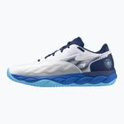 Mizuno Wave Enforce Court CC Tennisschuhe weiß/estate blue/river blue