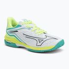 Damen Tennisschuhe Mizuno Wave Exceed Tour 6 CC W weiß/schwarz/mizuno neo lime