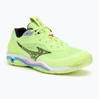 Herren Handballschuhe Mizuno Wave Stealth 6 neo limette/schwarz/splish splash