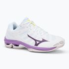 Volleyballschuhe Damen Mizuno Wave Voltage 2 white/patrician purple/quince