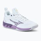 Damen Volleyballschuhe Mizuno Wave Luminous 3 weiß/violett/quince