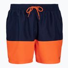Herren Nike Split 5" Volley Badeshorts marineblau und orange NESSB451-822