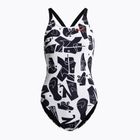 Nike Multiple Print Fastback Damen-Badeanzug einteilig schwarz NESSC050-001