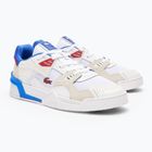 Lacoste Herrenschuhe 47SMA0095 weiß / rot / blau