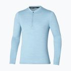 Herren Mizuno Impulse Core Half Zip glacier lake running Longsleeve