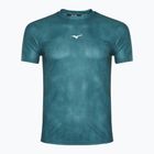 Herren Mizuno Impulse Core Graphic Tee immergrünes Laufshirt