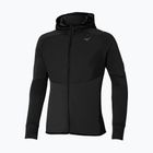 Herren Mizuno Warmalite Hybrid Full Zip Laufjacke schwarz