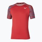 Mizuno Mugen Shadow Tee Herren Salsa-Tennisshirt