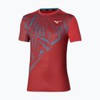 Herren Mizuno Mugen Shadow Graphic Tee Salsa-Tennisshirt