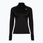 Damen Laufsweatshirt Mizuno Warmalite Half Zip schwarz