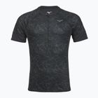 Herren Mizuno Graphic Trail Tee schwarzes Laufshirt