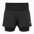 Damen-Laufshorts Mizuno Trail ER 2IN1 black